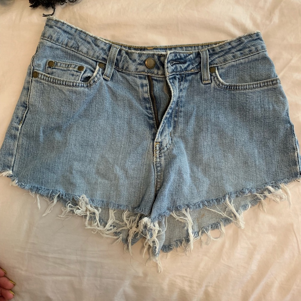 HIGH WAIST JEAN SHORTS CUSTOM VINTAGE